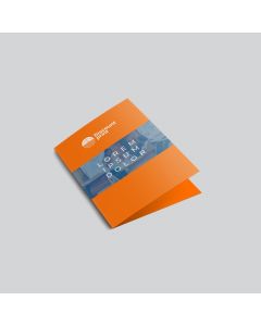 Folder med midterfals – klassisk og stilrent design til firmapræsentationer og kampagnemateriale