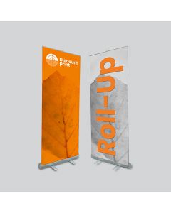 Eksklusiv premium roll-up med tryk – perfekt til professionel præsentation på messer og events